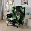 Geometric Wing Chair Cover Stretch Spandex Wingback Chair Covers Armchair Slipcover Furniture Protector Cover With Seat Covers