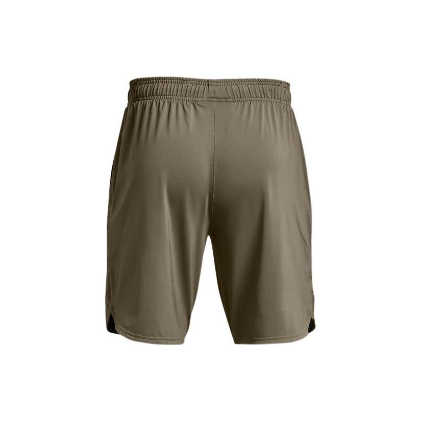 Under Armour Сплошной цвет с большим логотипом и принтом для спортивных тренировок, дышащие повседневные шорты, мужские штаны, зеленые 1370394-361