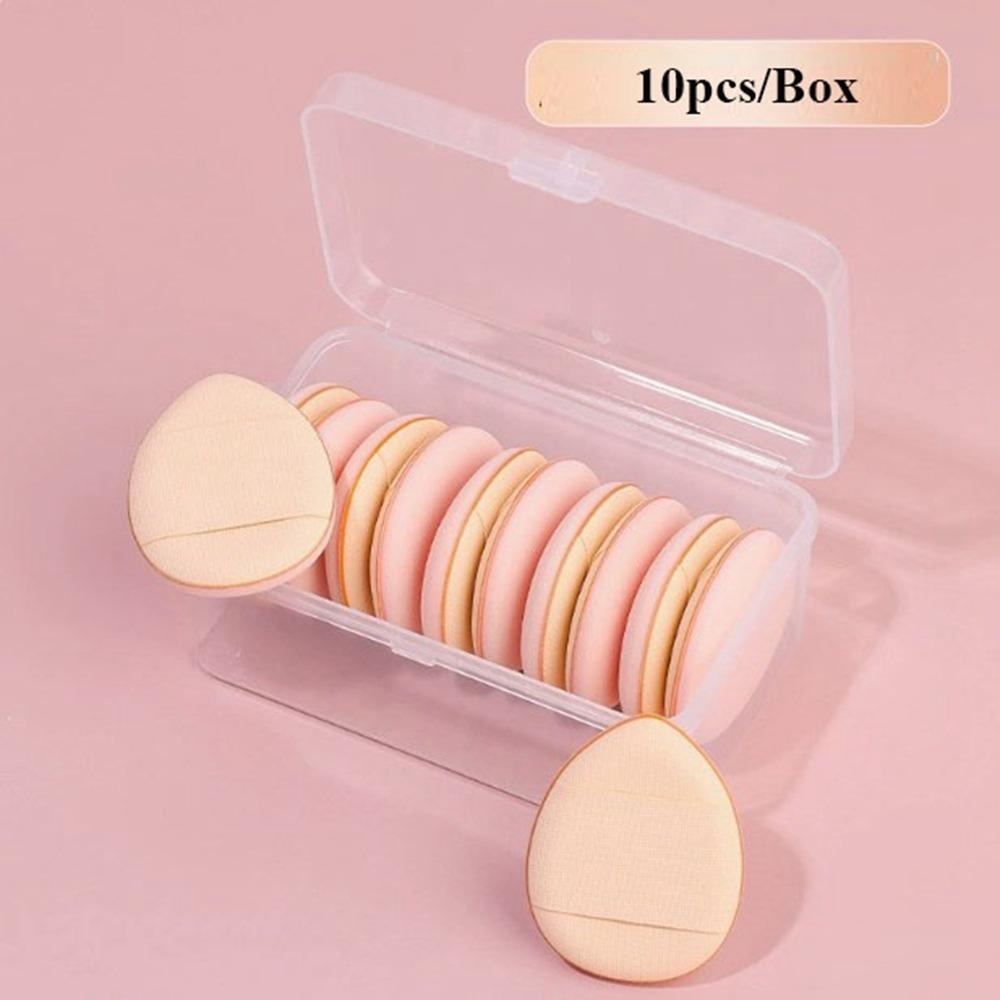 6/10pcs Mini Air Cushion Powder Puff Dual-Use Mixed Sponge Cosmetic Puff New Finger Cushions