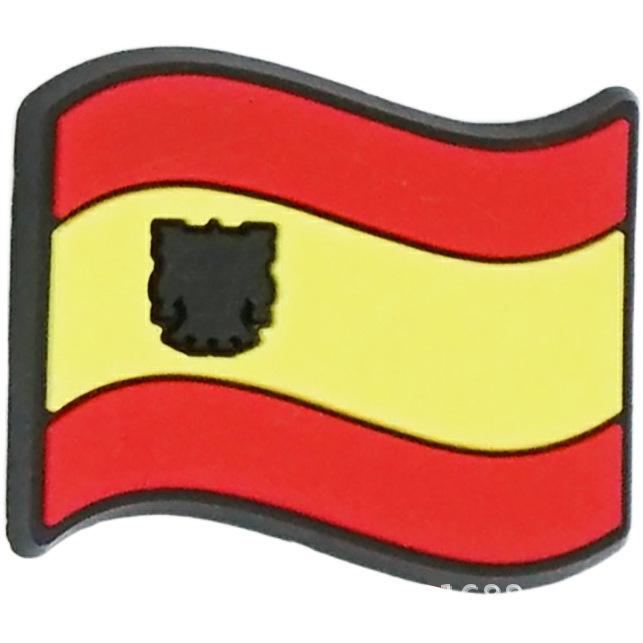 Флаги Кубка мира по Катару, подвески для обуви из ПВХ, пряжка для обуви с крокодилом, украшения, сабо, садовые сандалии, аксессуары