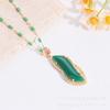 Beauty Waist Jade Necklace Women'S Retro Noble Ol Temperament Bamboo Collarbone Chain