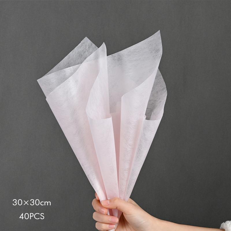 40/50 шт. извлекаемая упаковочная бумага для букетов, упаковочная бумага с хлопковыми цветами