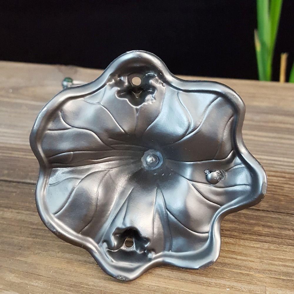 Цинк цинковый сплав ремесло Лотос журавль подвесная печь форма журавля антикварный подвесной поднос для благовоний чайный зал