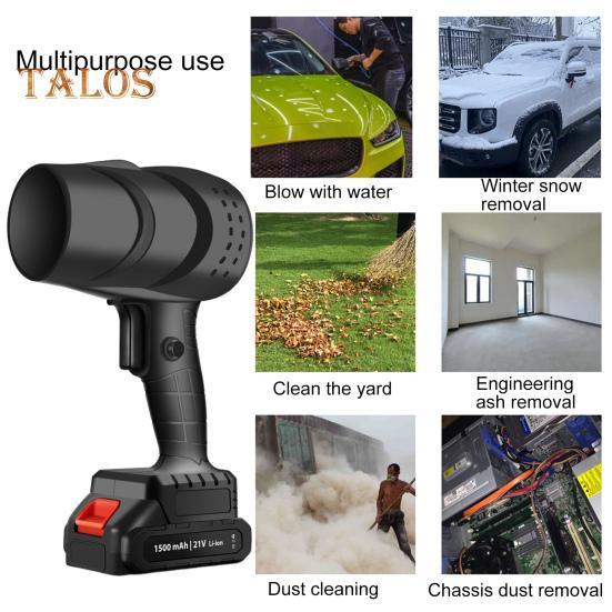 Беспроводная воздуходувка для листьев, сжатый воздух, пылеуловитель с регулируемыми настройками воздушного потока, малошумная многофункциональная портативная электрическая воздуходувка