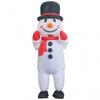 Inflatable Snowman Costume Christmas Party Performance Adult Unisex Holiday Fun Outfit