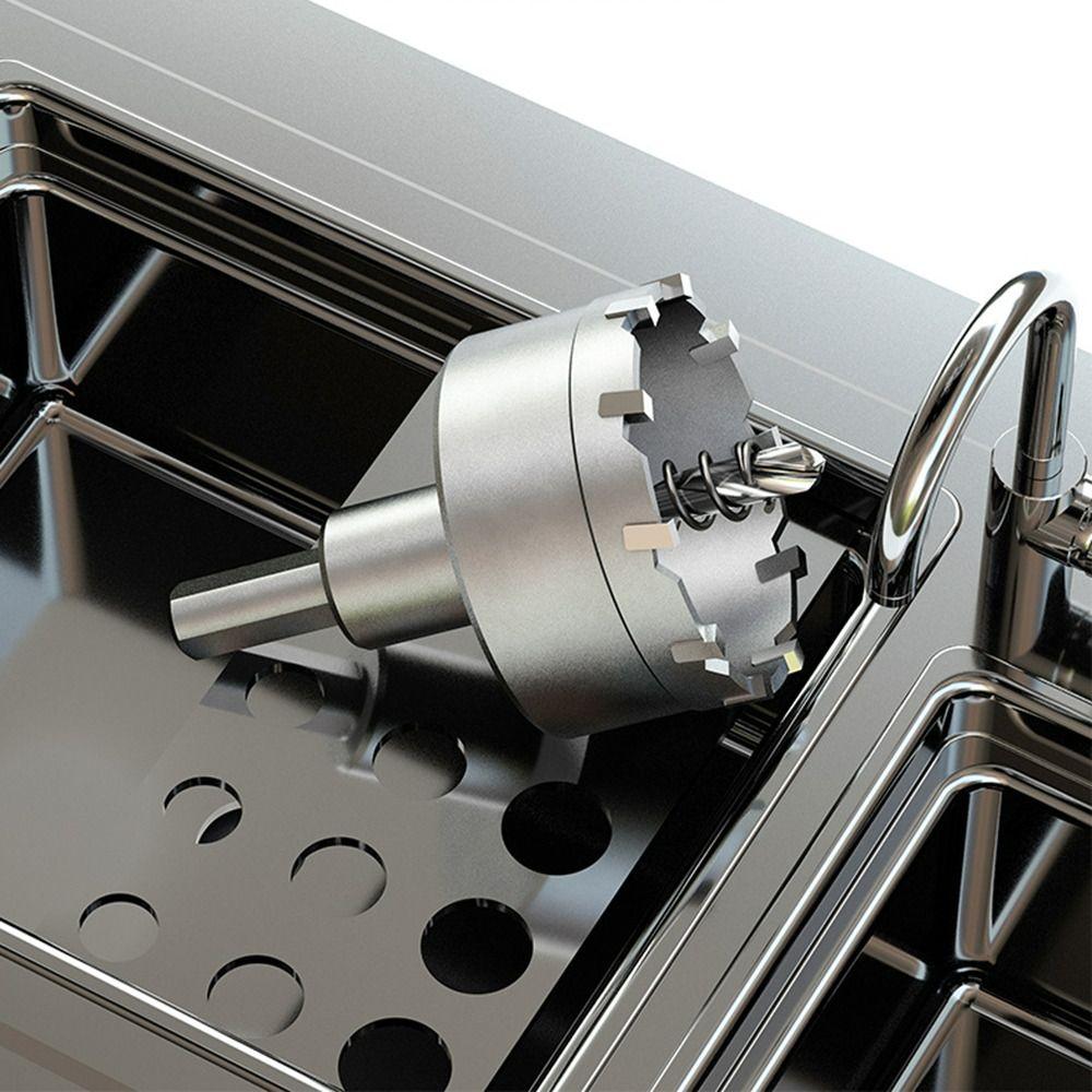 Hard Alloy Drill Bit Silver Hole Opener High-quality TCT Hole Saw Aluminum Alloy