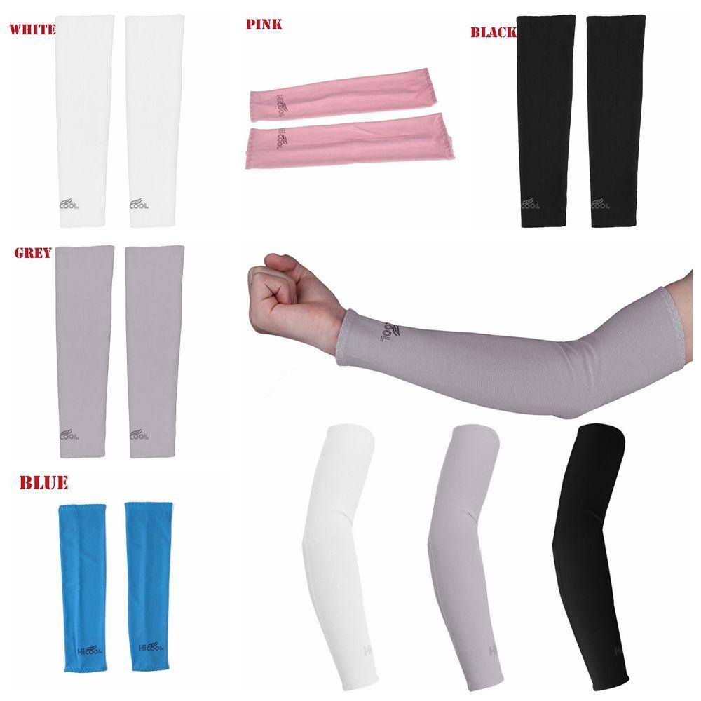 1Pair Summer Athletic Basketball Cooling Arm Sleeves Sport Sun UV Protection Cover