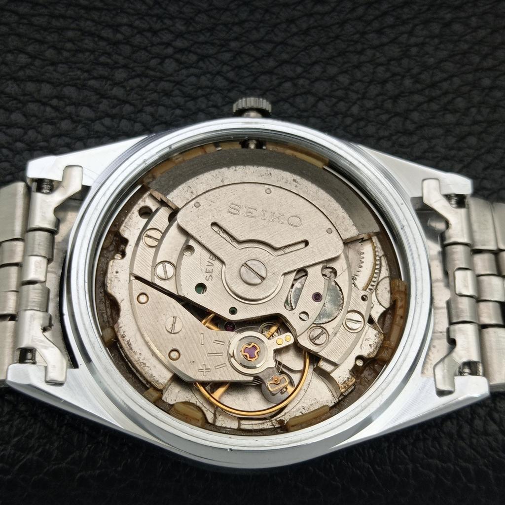 АВТОМАТИЧЕСКИЕ ВИНТАЖНЫЕ ВОССТАНОВЛЕННЫЕ МУЖСКИЕ ЧАСЫ SEIKO 5 ЯПОНИЯ ЗОЛОТОЙ ЦИФЕРБЛАТ a444731-1