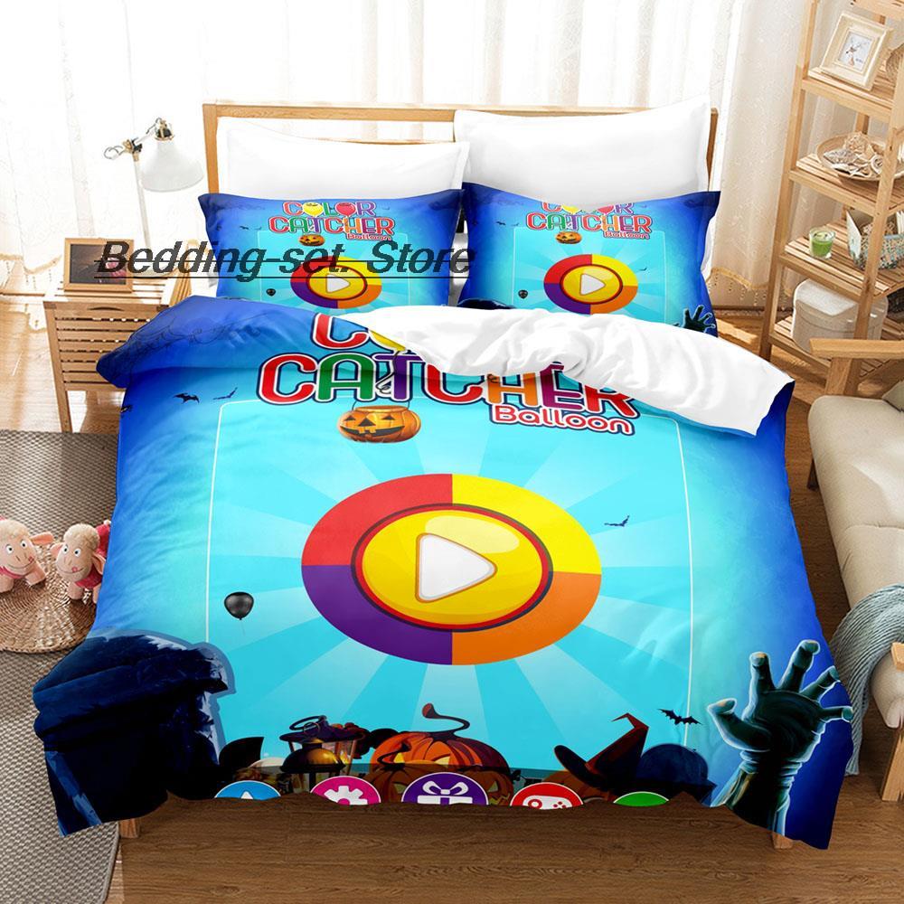 Angry Geometry Dash Bedding Collection Single Twin Full Queen King Size Bed Collection Game Bedroom Duvetcover Collections Anime With Bed Linen Col