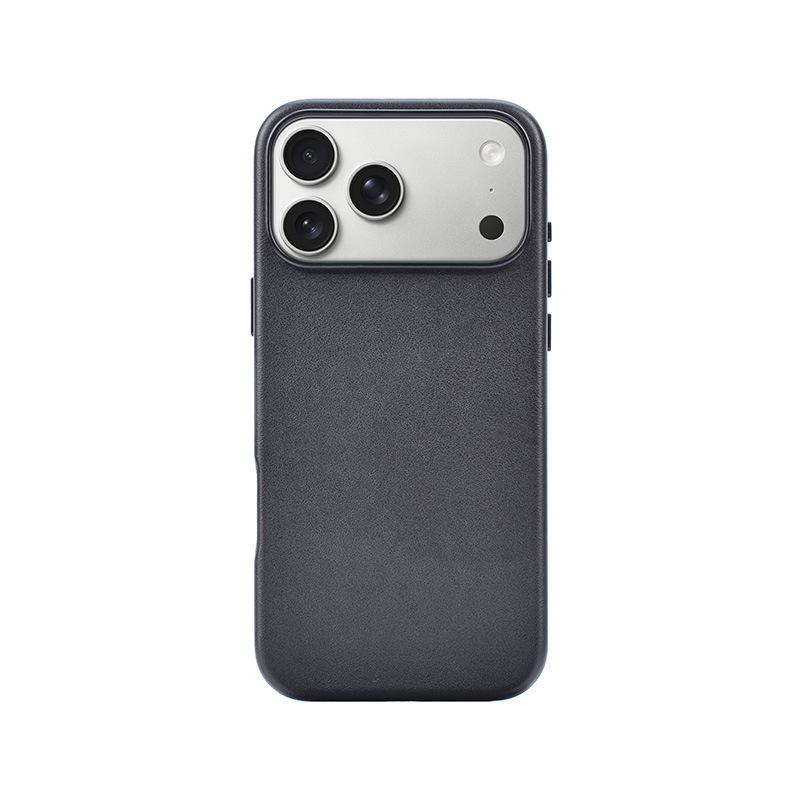 iPhone 17 Air Чехол с текстурой гладкой кожи Magsafe Pro Max Магнитный Полное покрытие Защитный