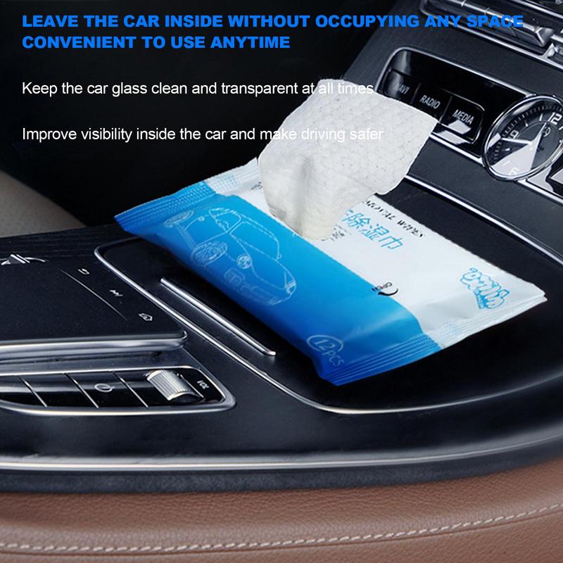 Салфетки для чистки автомобильных стекол Салфетки для очистки масляной пленки Салфетки для чистки стекол Пятновыводитель Салфетки для удаления пленки со стекол 12 шт. Чистящие салфетки