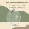 Transparent Birds Water Bottle 350ml Parrot Waterer New Small Pet Water Bottle  for Bird Cage