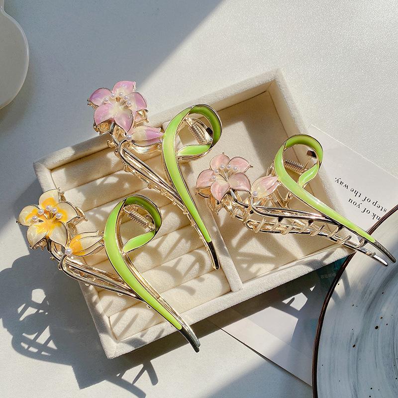 Цветочная заколка для волос Женская Элегантная Сладкая и Девичья Темперамент Аксессуары для волос для Женщин