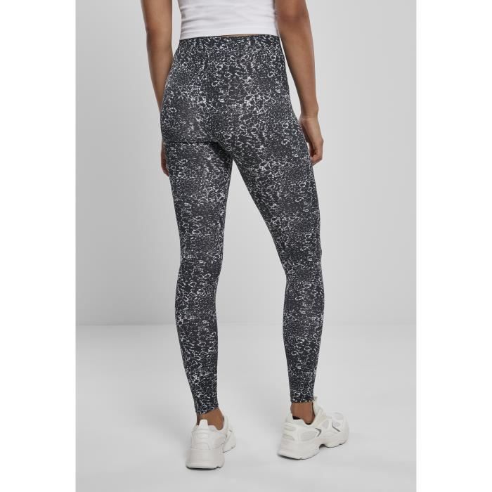 Legging femme - Urban Classics aop - Noir/blanc - Fitness