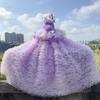 Luxury Handmade Pet Dog Princess Dress - Lace Flower Design for Small & Medium Dogs - Ideal for Halloween & Special - Pet Appare