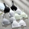 Set of 6 Seamless Push Up Bras for Women and Young Girls - Wire Free and Comfortable In Black, Grey, White, and Green