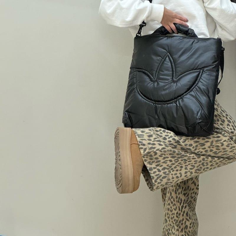 Adidas Originals Glossy Fashion Sports Zipper Shoulder Crossbody Handbag Unisex Handbags Black JW1715