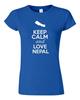 Junior Keep Calm And Love Nepal Country Nation Patriotic Novelty T-Shirt Tee Unisex T-Shirt