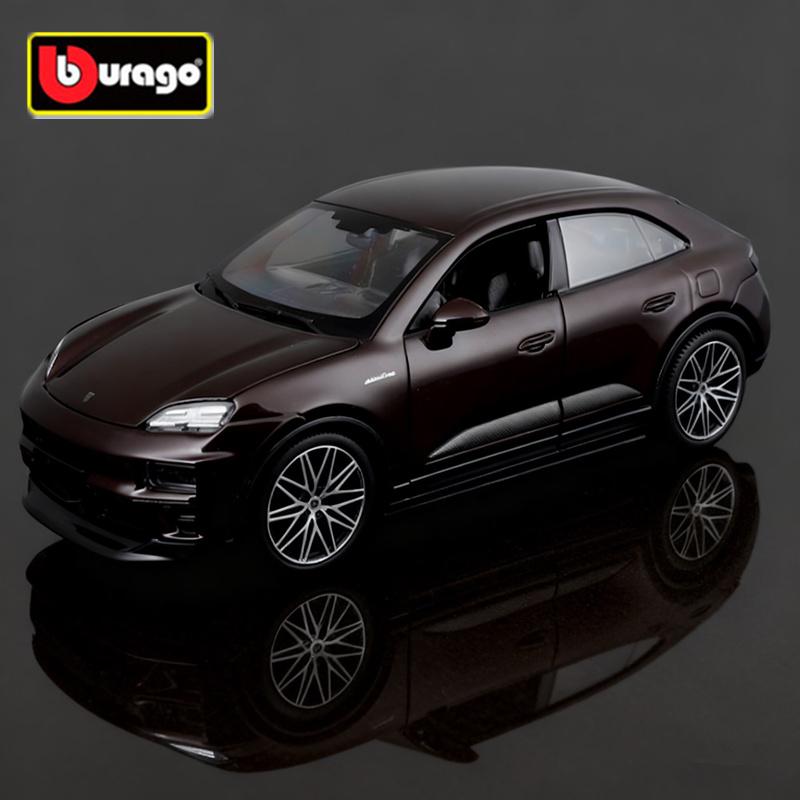 AABKQ1 Bburago 1:24 Porsche Macan EV SUV Alloy Luxy Car Model Diecast Metal New Energy Electric Vehicles Car Model Simulation Kids Gift