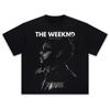 The Weeknd Эйбел Тесфайе Ретро Музыкальная Футболка Мужская Винтажная R&B Артист Графический Принт Повседневная Короткий Рукав Хлопок Уличная Одежда Футболки Топы