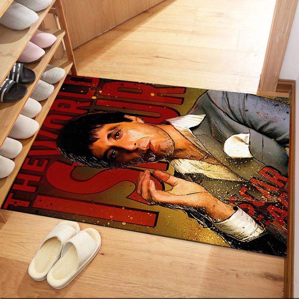 Scarface Style Square rugs are a great choice for living rooms, bedrooms, home décor, and as gifts.