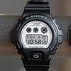 Casio Men's G-SHOCK DW-6900WD-1JF [G-SHOCK Black and Brilliant White Series] Round Watch Black