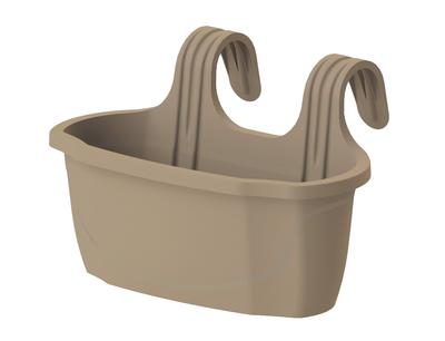 Nizza Mokka Verdenia Balcony Flowerpot with Handle
