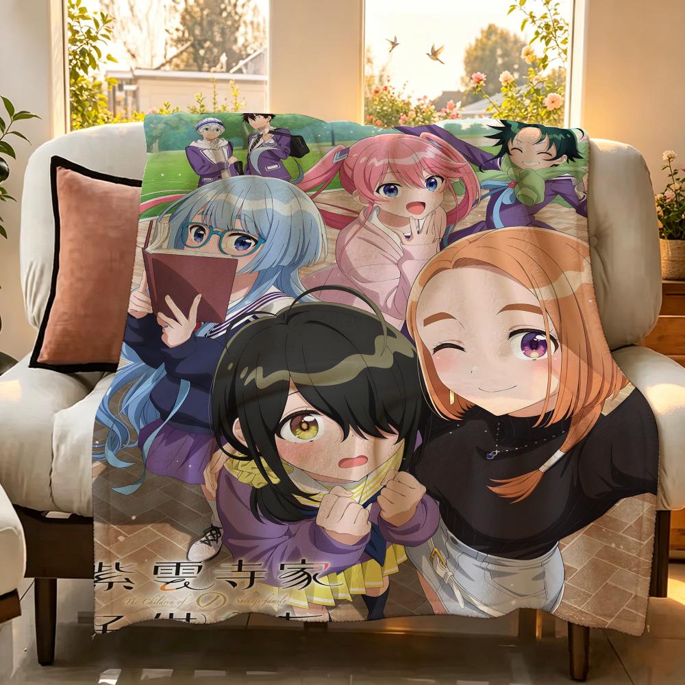 Anime The S Shiunji F Family C Children Flannel Blanket Suitable for Sofa Living Room Bedroom