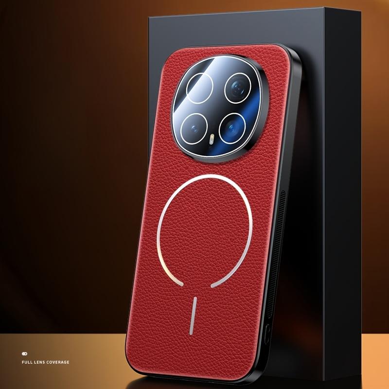 Высококачественная роскошная кожа с текстурой личи для чехла MagSafe для Honor Magic 8 Pro 8 Магнитная беспроводная зарядка Защита камеры Противоударный чехол Funda