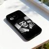 Skull M-Misfits Rock Cool Phone Case Silicone Black Soft For iPhone 17,16,15,14,13,12,11,Pro,Max,Plus,E,SE4,Air,Mini