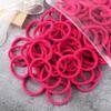 50pcs/Set Women   Basic Hair Bands 1.57inch Simple Solid Colors Elastic Headband Hair Ropes Ties Hair Accessories Ponytail Holder