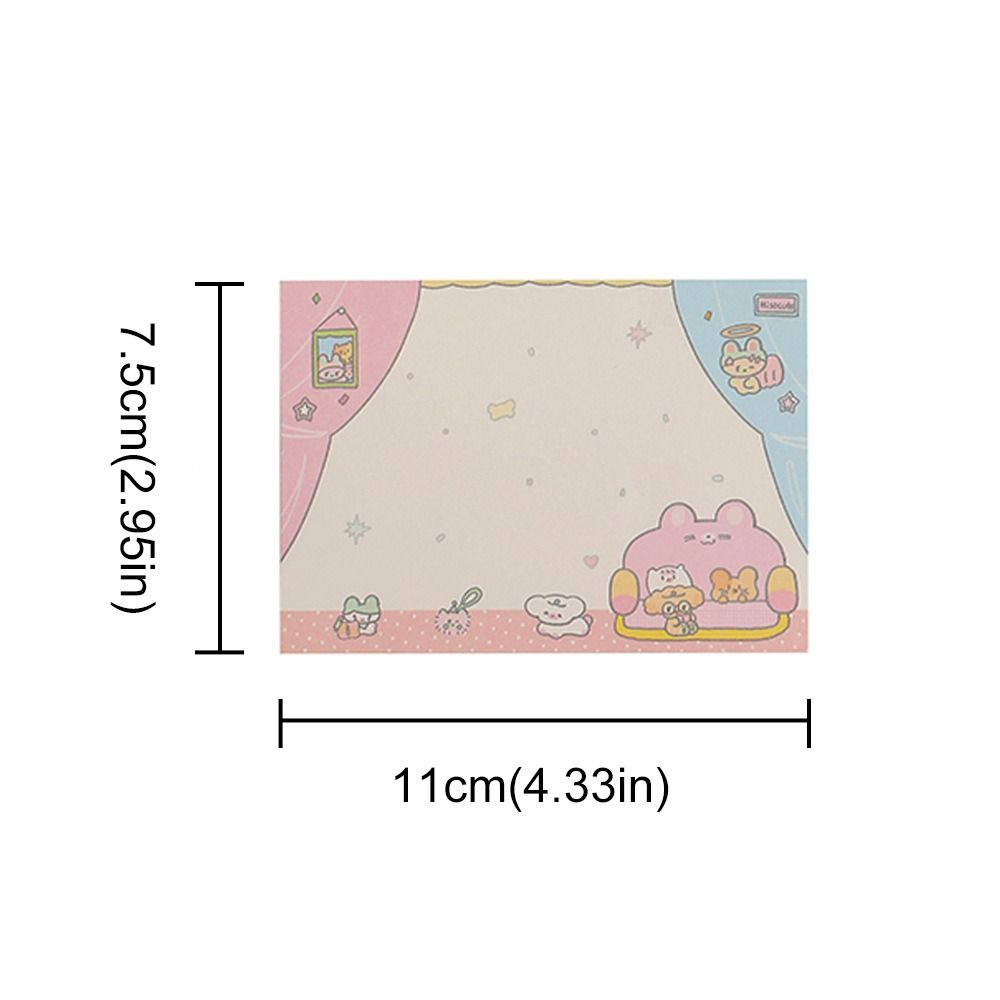 Journal Lovely Memo Pad Non-sticky Message Paper Multifunction Aesthetic Note Paper  Scrapbooking