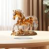 2D Horse Shaped Acrylic Sign Sculpture with Stand Desktop Ornament Artwork Unique Statue Decoration