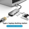 Док-станция 13 в 1 Type C с беспроводной зарядкой 4K USB-концентратором, многофункциональным расширителем для ноутбука, ПК, MacBook