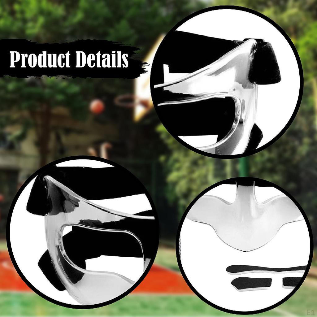 Face Guard for Injured Nose, Adjustable Foam Padding Sports Activities