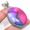 Подвеска из натурального радужного солнечного кварца из стерлингового серебра 925 пробы 2,36 дюйма q4c18