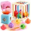 Early Childhood Education 0-3 Years Old Toy Sesele Towel Box Rainbow Stacking Music Educational Early Childhood Education Grasping Toy