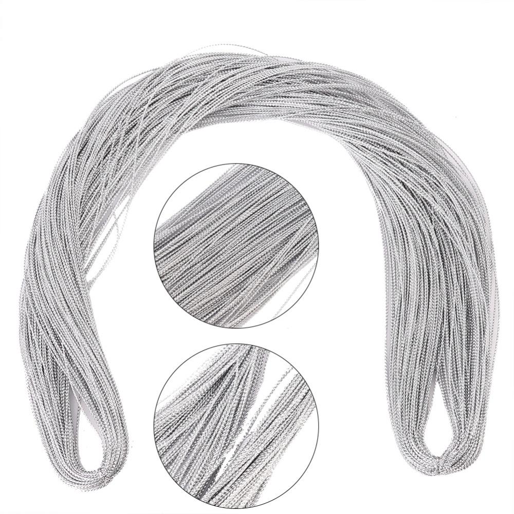 2pcs Non Stretch Metallic Cord String 1mm Thickness Jewelry Making Thread DIY Craft Cord  Hang Tags