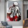 The African Woman Figure Modern Abstract Oil Painting On Canvas Nude Girl Painting Wall Art for Home Decor
