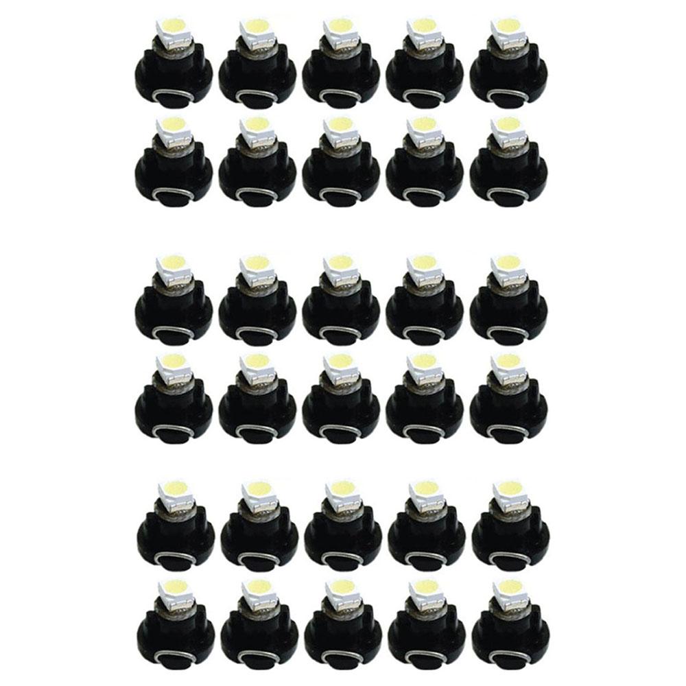 30PC 12V T3 Neo Wedge Car Instrument Cluster Panel LED Lamps 20mA Interior Light