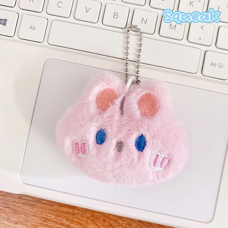 Cute Animal Keychains Plush Rabbit Frog Cat Doll Keychains For Car Keys Accessories Kawaii Small Bear Plush Keychain On Backpack