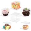 20/30/50 шт. прозрачные коробки для конфет, десертов, ПВХ, подарочная упаковка для кексов, свадьба, день рождения, вечеринка, детский душ, принадлежности для рождественского подарка