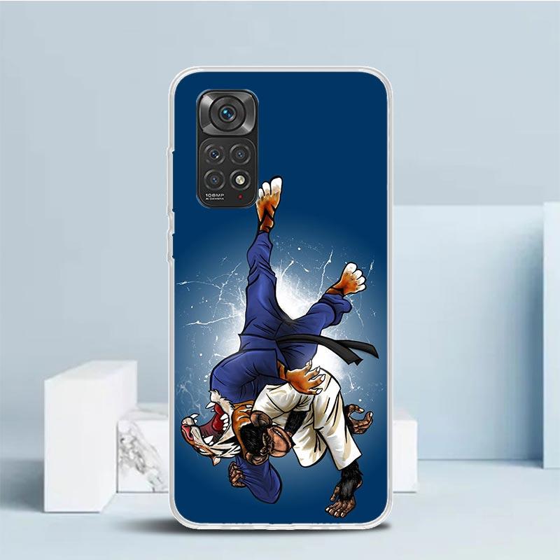 Чехол для телефона Judo jiu jitsu BJJ Brazilian для Xiaomi Redmi Note 15 14 14S 13 12S 12 Pro Plus 11S 11 11T 11E 10S 10 + Мягкий ТПУ Задняя панель