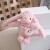 Adorable Plush Rabbit Keychain Doll Perfect For Miniature Backpack Accessories And Gifts