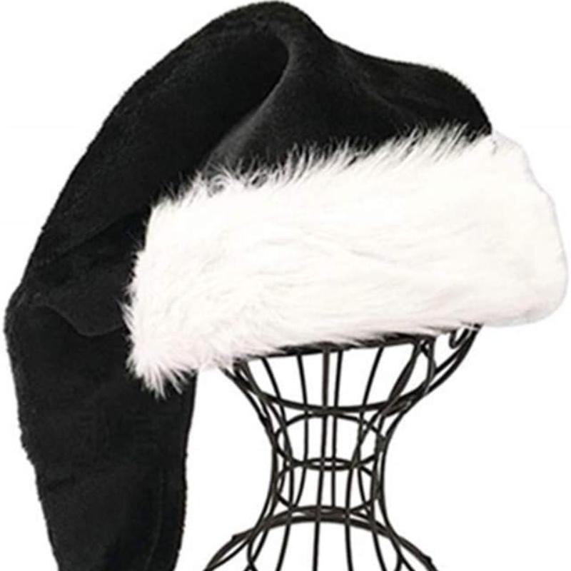 2Pcs Christmas Hats 29.53inch Luxurious And Warm Santa Hats Suitable For Adult Women, Christmas Gift, One Size Fits All