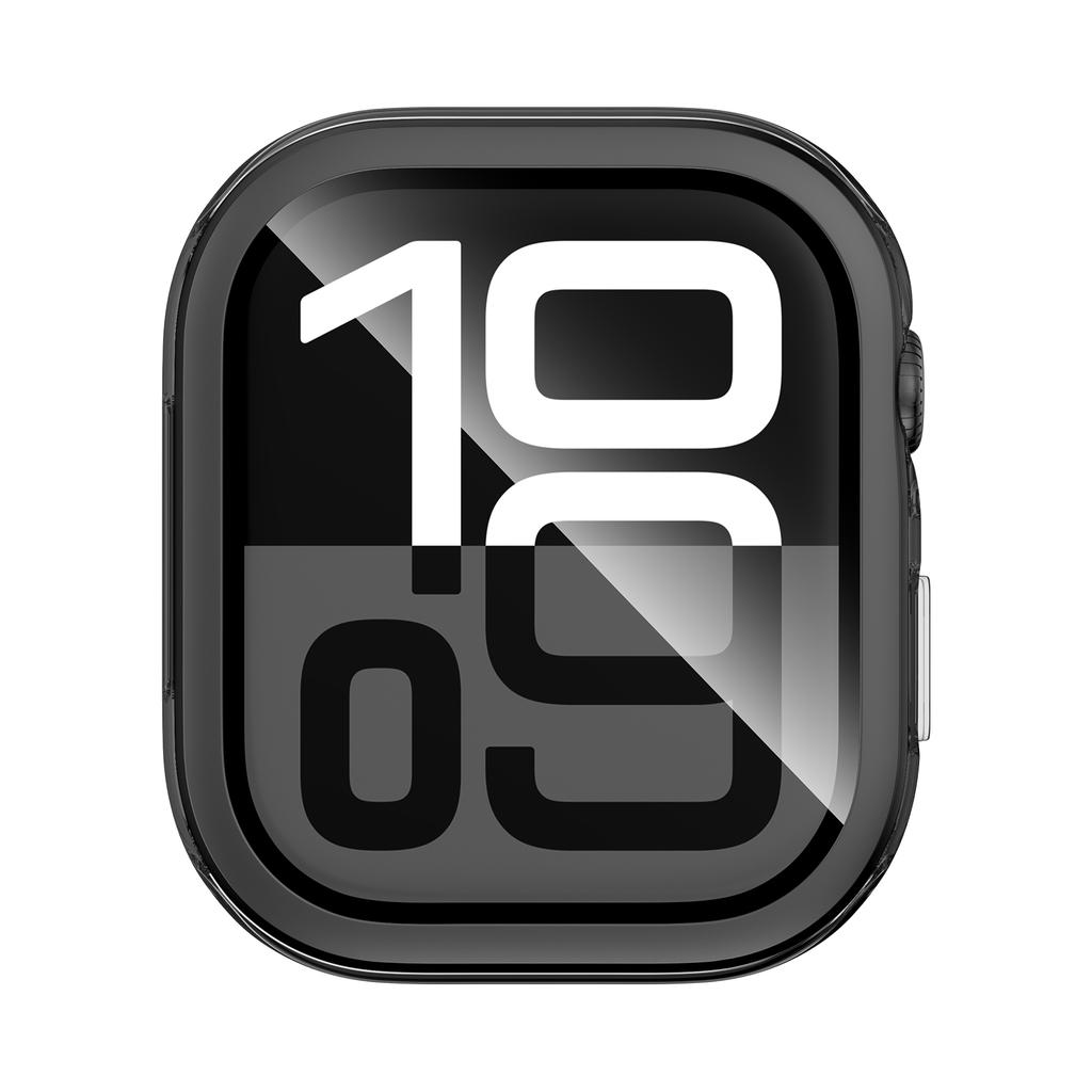 Твердый ПК IML чехол для часов Apple Watch Series 10 46 мм с защитной пленкой для экрана из закаленного стекла