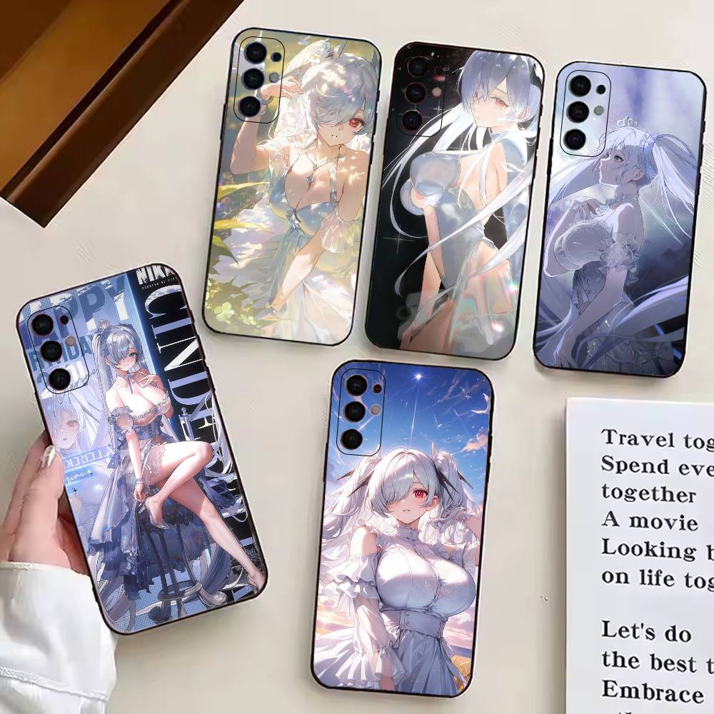 Чехол для телефона Goddess of Victory Nikke C-Cinderella для Samsung S25,S24,S21,S22,S23,S30,Ultra,S20,Plus,Fe,Lite,Note,10,Черный Чехол