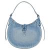 Polo Ralph Lauren Adjustable Rotating Buckle Brass Polo ID Nameplate Cotton Shoulder Bag Women Shoulder Bag Blue 428967713002