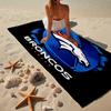 Пляжное полотенце из микрофибры с логотипом Denver Broncos, легкое и быстросохнущее, для летних путешествий, незаменимое на пляже, в бассейне