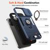 For iPhone 16 Pro Case Slide Camshield Kickstand PC+TPU Phone Cover